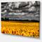 Designart - Van Gogh Summer with Clouds - Landscape Artwork Canvas